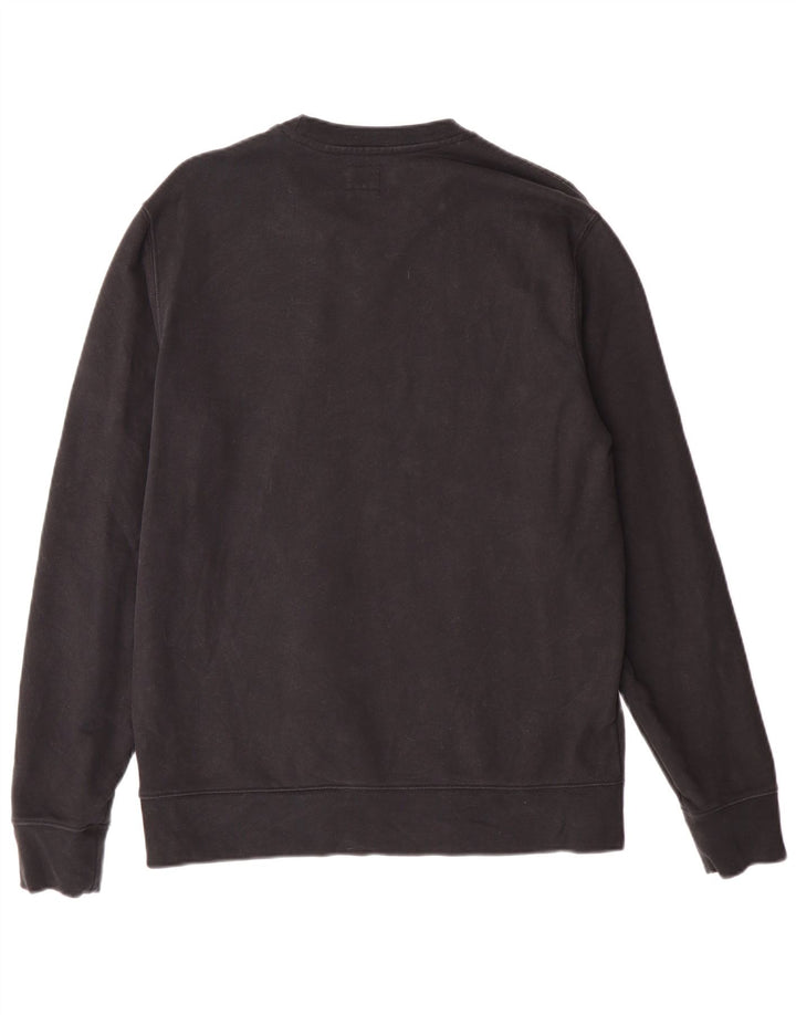 LEVI'S Herre Standard Fit Sweatshirt Jumper Medium Sort Bomuld