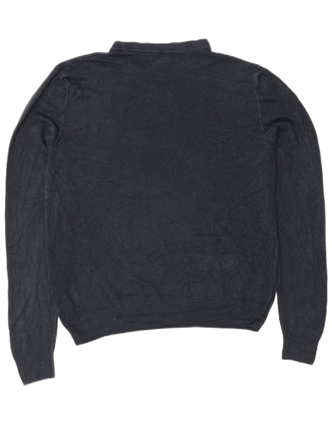 Marks & Spencer Herre sweater med rund hals, stor marineblå akryl