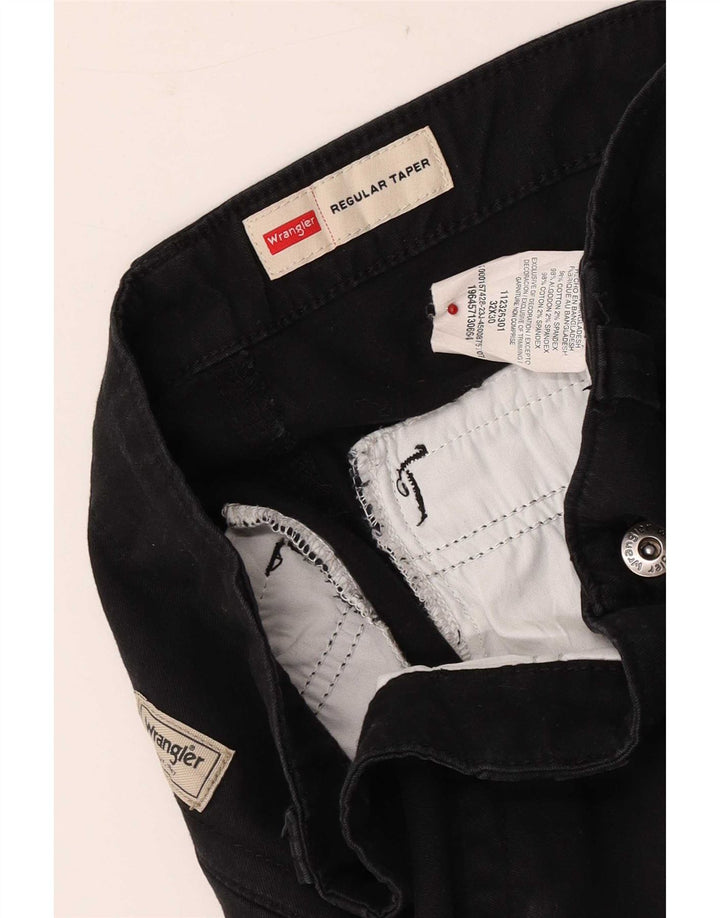 Wrangler Herre Regular Tapered Cargo Bukser W32 L30 Sort Bomuld