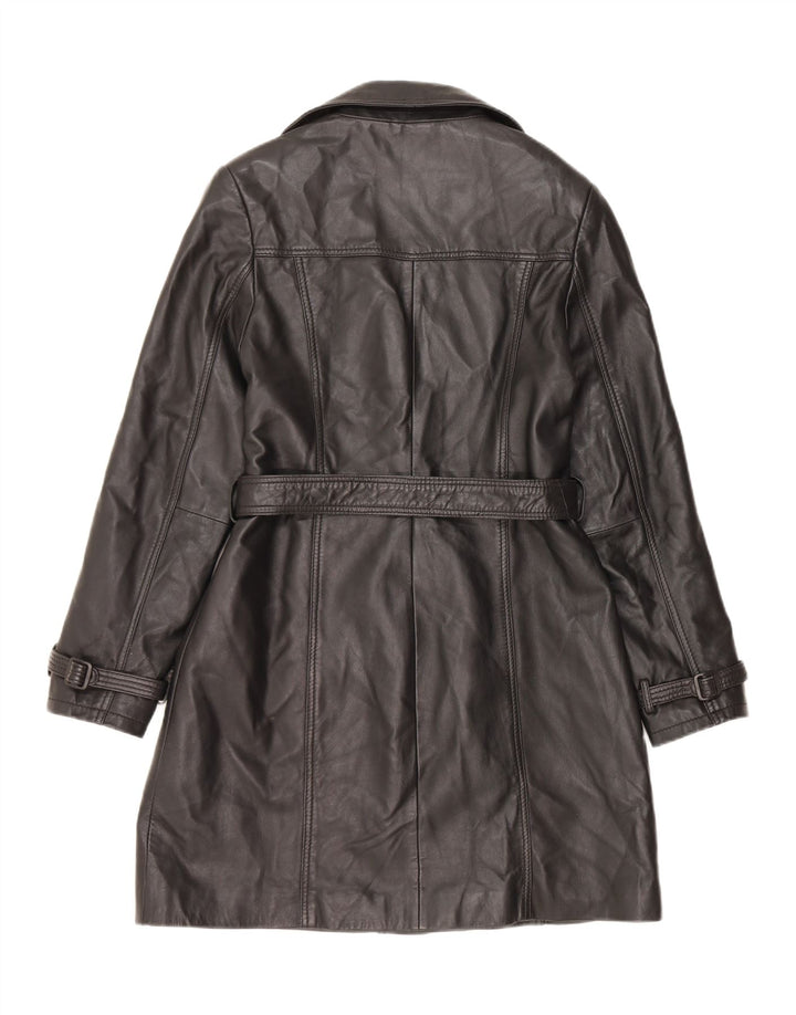 Conbipel Dame Læder Frakke IT 46 Stor Sort Læder