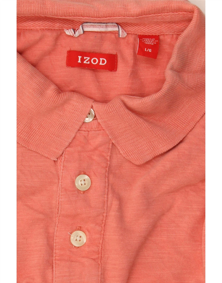IZOD Poloskjorte til mænd Large Orange