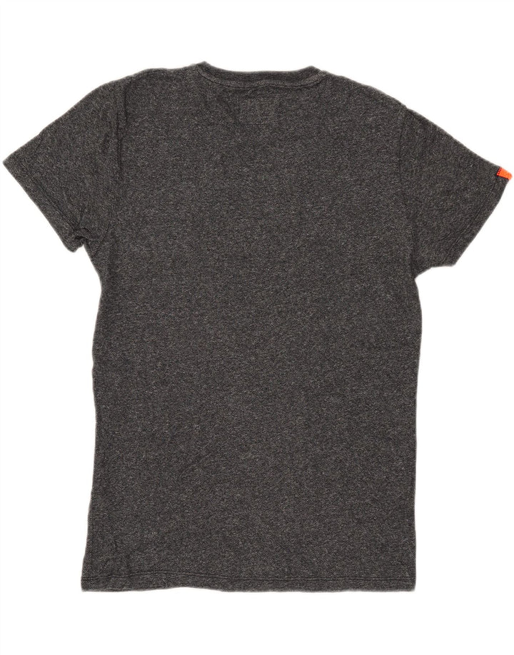 Superdry T-shirt top mellem grå bomuld til mænd