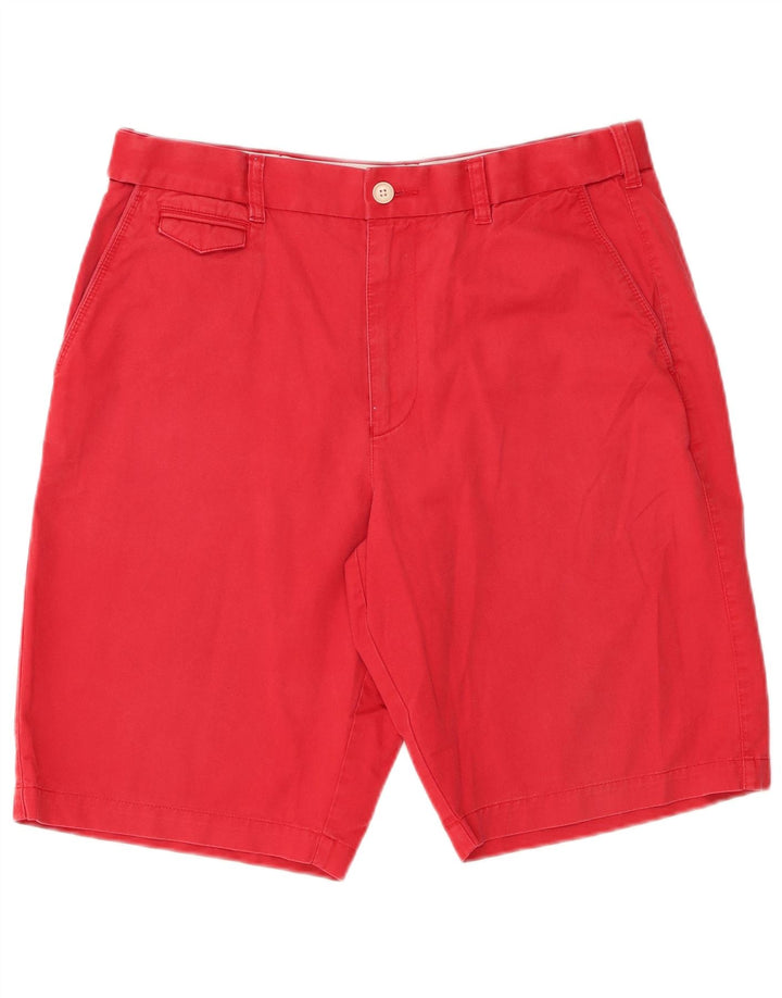 Marks & Spencer Herre Chino Shorts W34 Large Red Bomuld