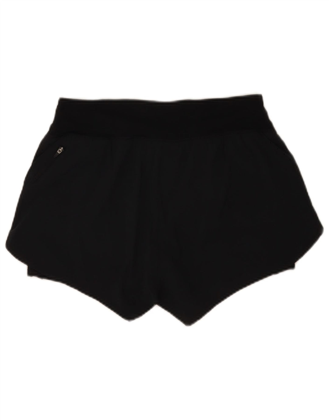 Nike Dame Dri Fit Sports Shorts UK 12 Medium Navy Blue Polyester