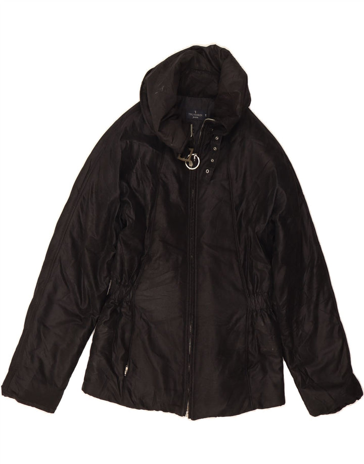 TRUSSARDI JEANS Womens Padded Jacket IT 44 Medium Black Vintage Trussardi Jeans and Second-Hand Trussardi Jeans from Messina Hembry 