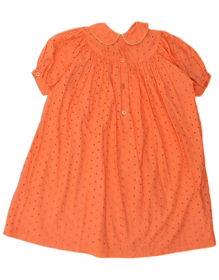 Benetton Dame teltkjole UK 14 Medium Orange Bomuld