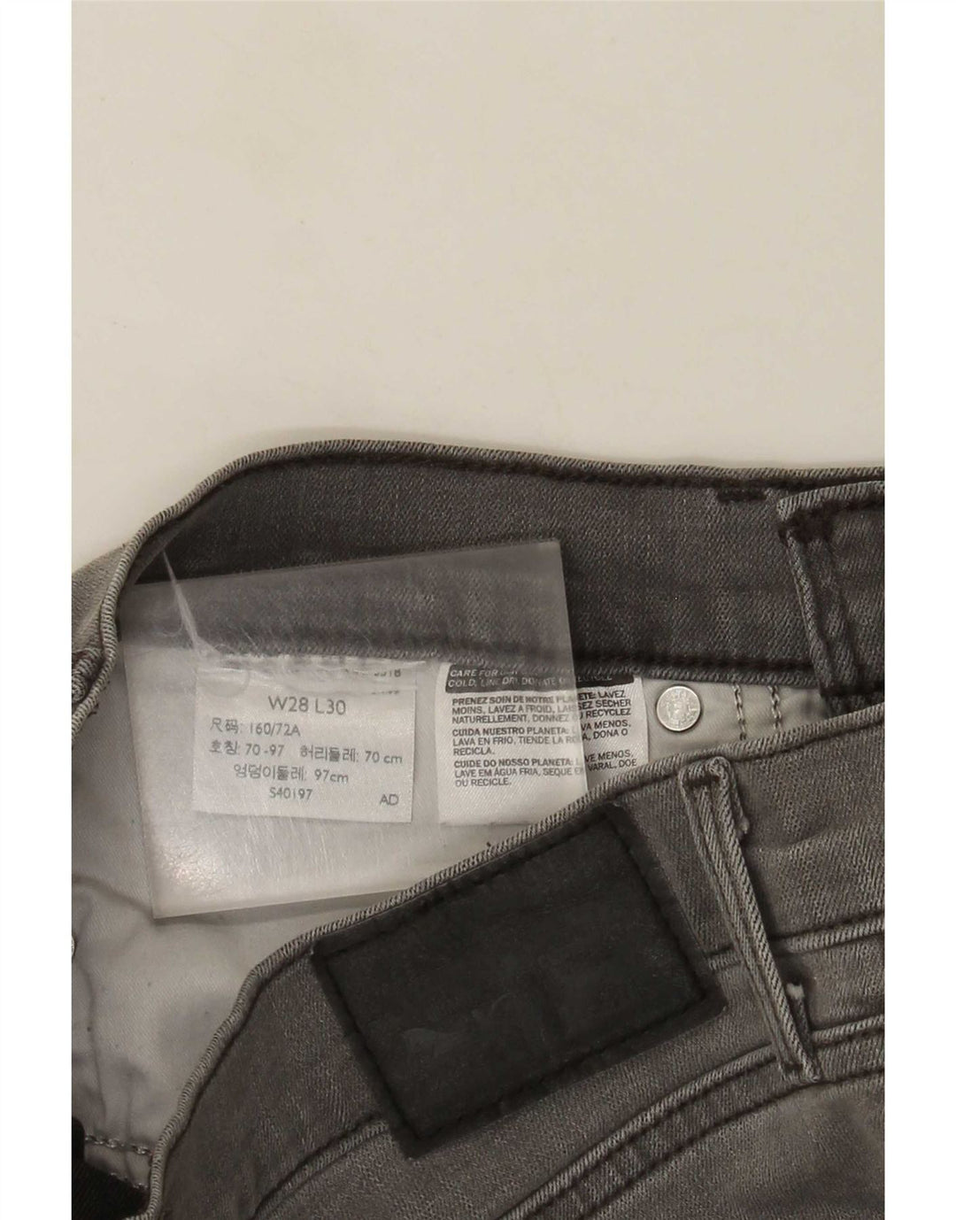 Levi's Womens 311 Shaping Skinny Jeans W28 L30 Grå