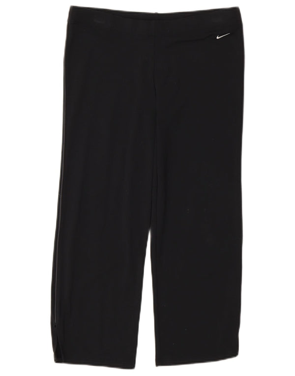 Nike Womens Dri Fit Capri Tracksuit Trousers UK 8/10 Small Black