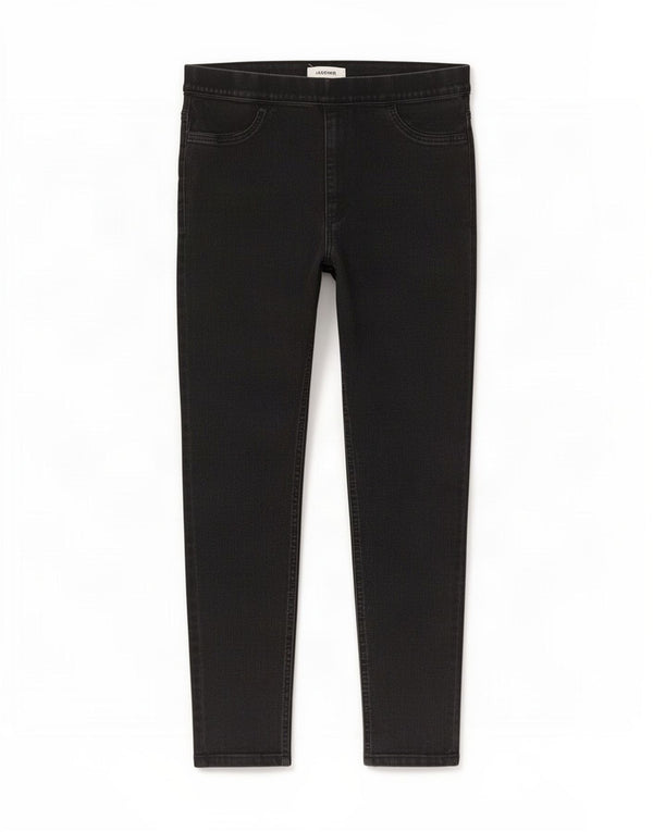 Marks & Spencer Dame Jegging Jeans UK 16 Large W34 L24 Black Bomuld