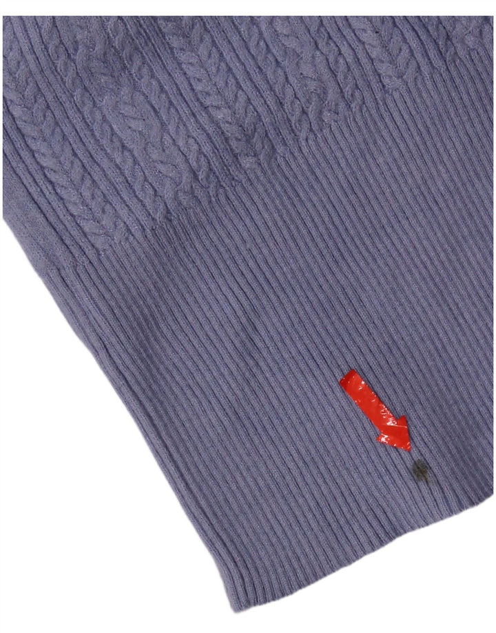 Marks & Spencer Dame sweater med rund hals DK 8 Lille blå viskose
