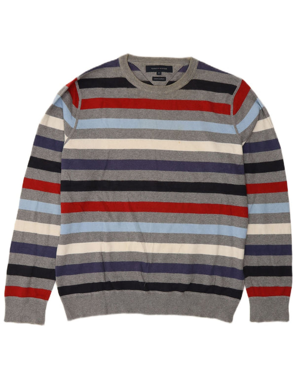 Tommy Hilfiger Herre Crew Neck Jumper Sweater Medium Flerfarvet Stribet