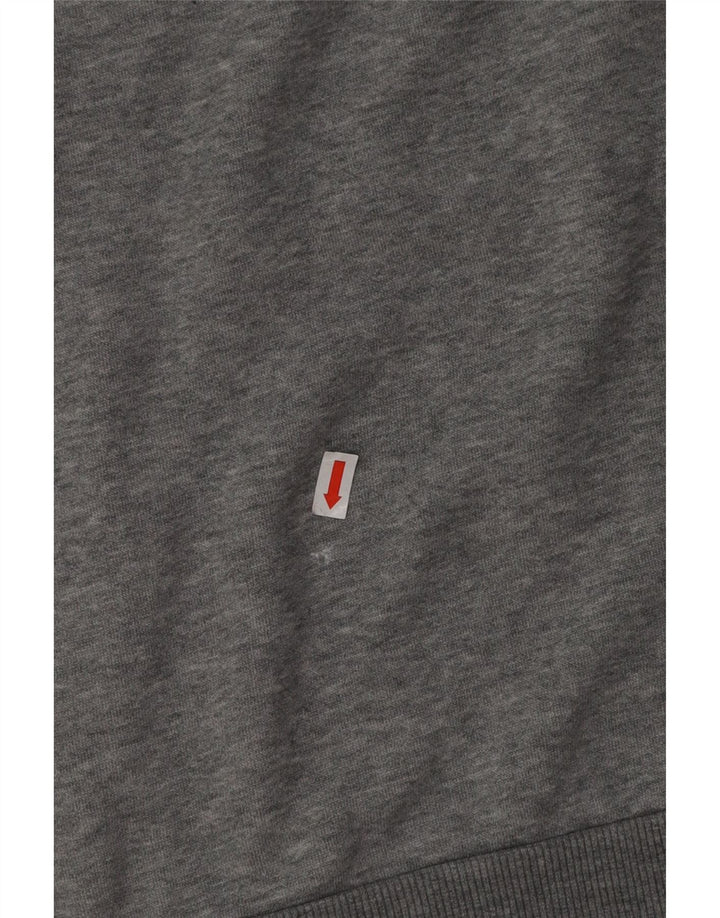 PUMA Grafisk hættetrøje til mænd Stor grå bomuld