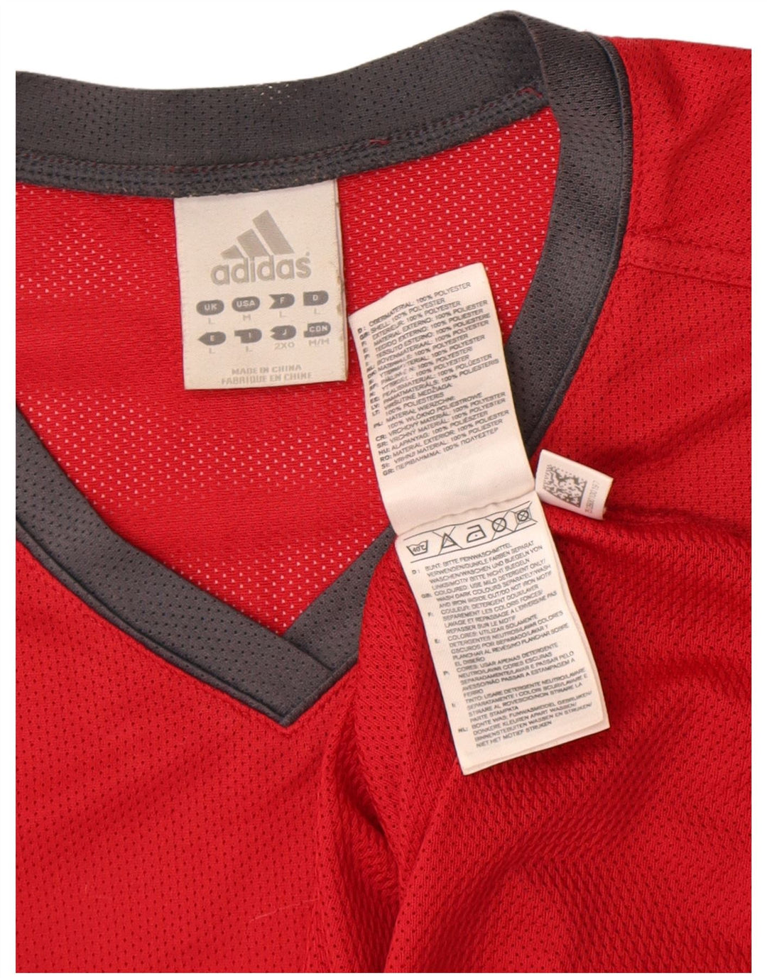 Adidas Herre Grafisk Vest Top Stor Rød Polyester