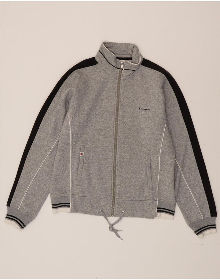 Champion Womens træningsdragt Topjakke UK 16 Large Grå Colourblock Bomuld
