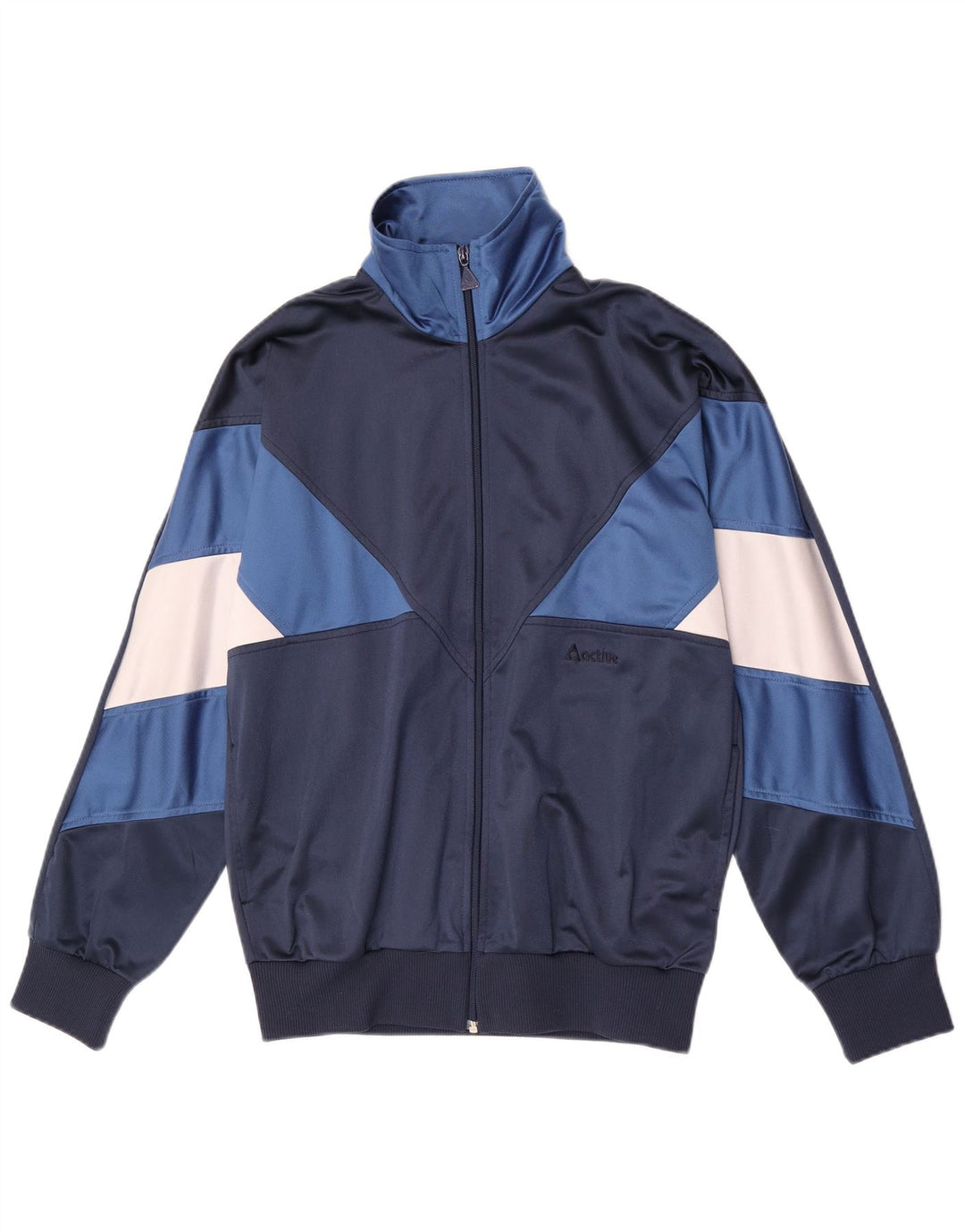 Aktiv træningsdragt til mænd Topjakke Medium Marineblå Colourblock