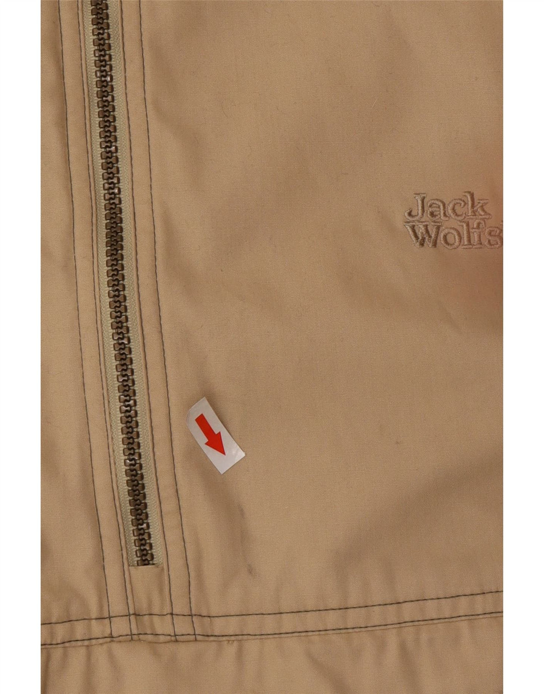 Jack Wolfskin Herre Hætte Anorak Jacket UK 44 2XL Beige Polyester