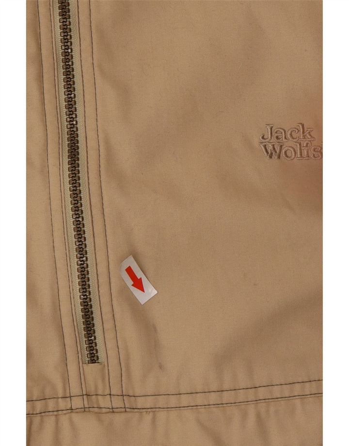 Jack Wolfskin Herre Hætte Anorak Jacket UK 44 2XL Beige Polyester