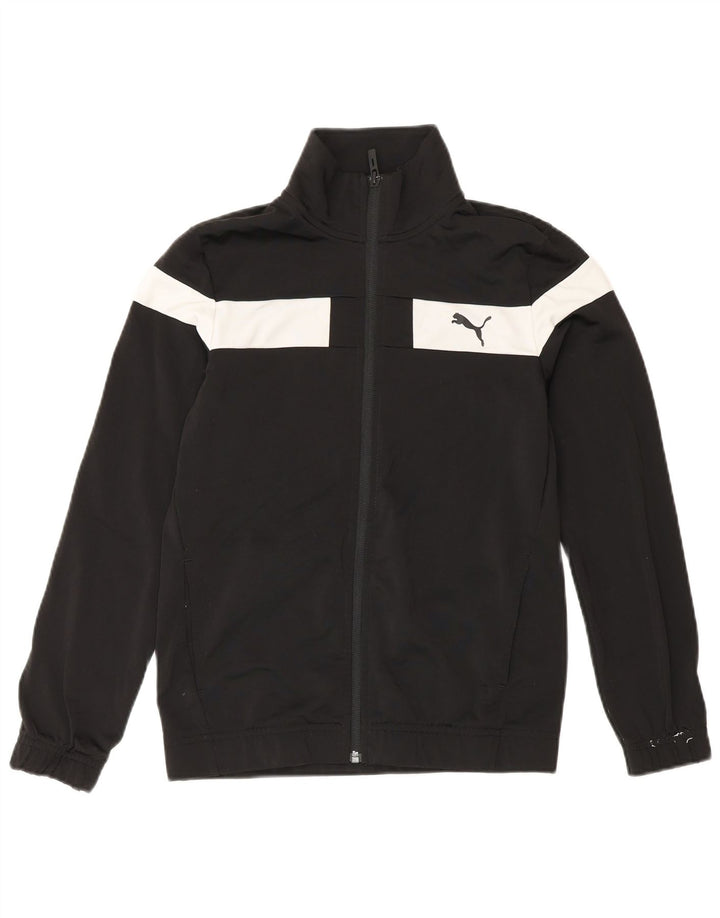 Puma Træningsdragt Topjakke til drenge 11-12 år Sort Colourblock Polyester