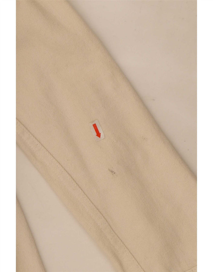 Zara Womens Utility Jacket UK 14 Medium Off White Bomuld