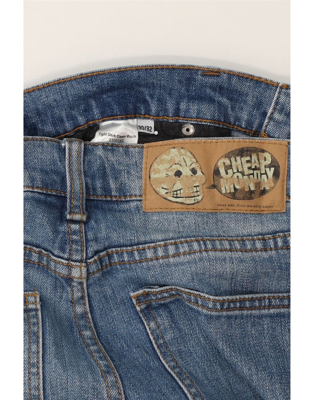 CHEAP MONDAY Mens Slim Jeans W30 L32 Blue Cotton Vintage Cheap Monday and Second-Hand Cheap Monday from Messina Hembry 