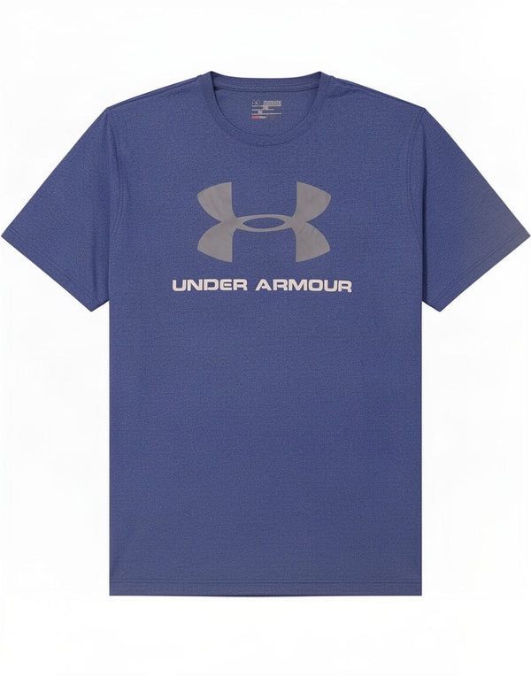 Under Armour Herre Heat Gear Grafisk T-Shirt Top 2XL Blå