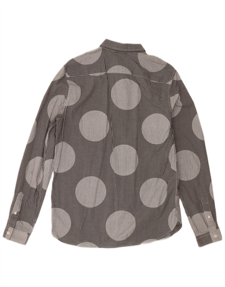 Fred Perry Herreskjorte Medium Sort Polka Dot Bomuld