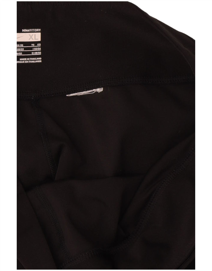 Nike Dame Capri Leggings UK 20/22 XL Sort