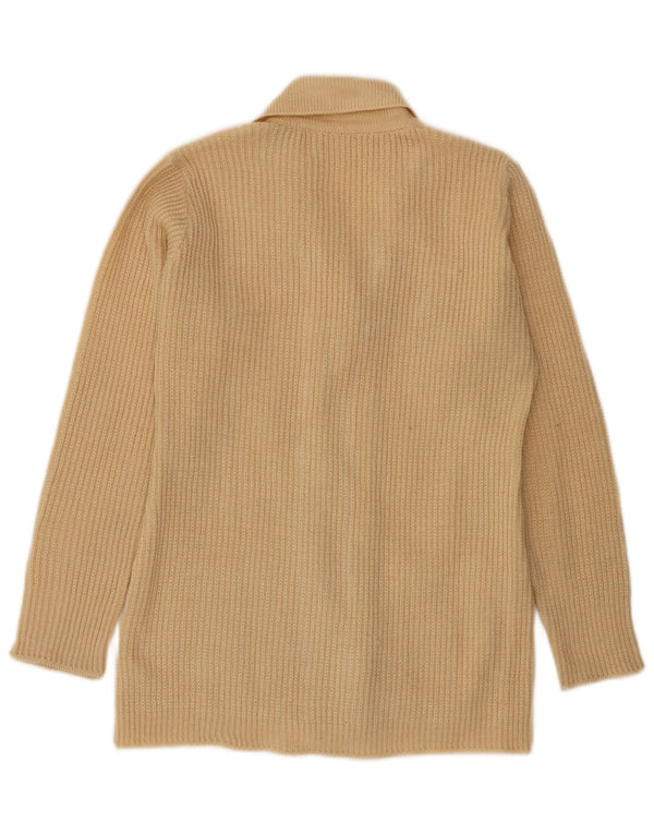 Vintage dame cardigan sweater UK 12 Medium Beige