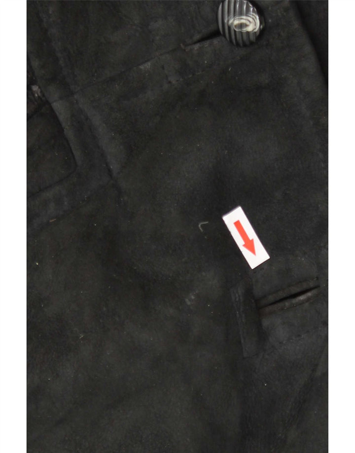 Conbipel Dame Oversized Ruskindsjakke IT 40 Small Black Animal Print