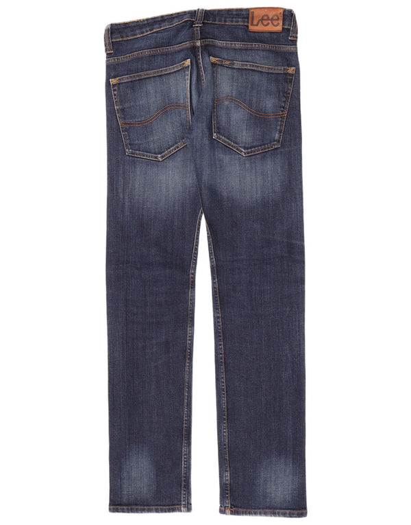 Lee Mens Powell Slim Jeans W32 L34 Marineblå Bomuld