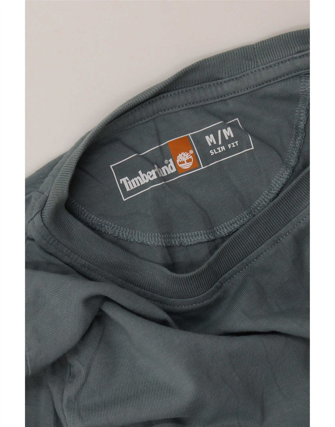Timberland Herre Slim Fit T-Shirt Top Medium Blue