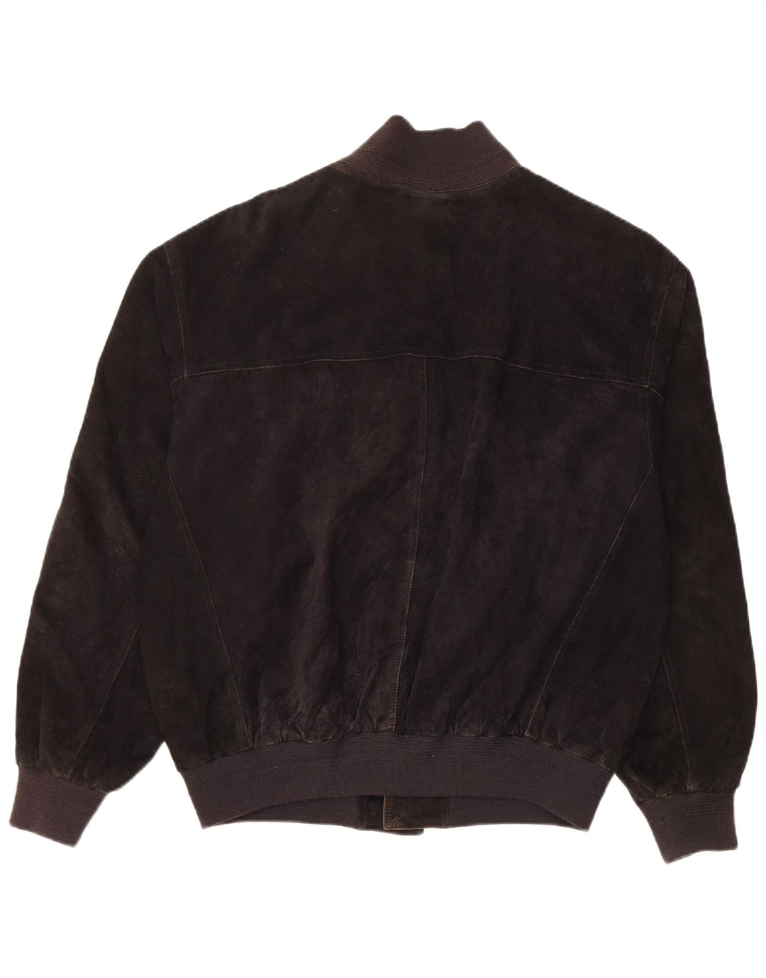 Vintage herre ruskind bomberjakke IT 48 medium sort læder