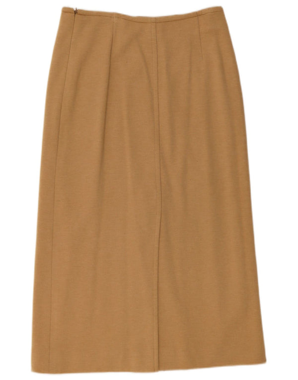 ICEBERG Womens Maxi Skirt UK 14 Large W28  Beige Wool