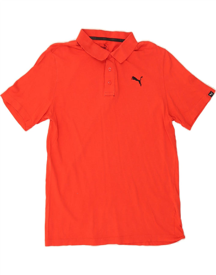 PUMA Mens Polo Shirt Medium Red Cotton Vintage Puma and Second-Hand Puma from Messina Hembry 