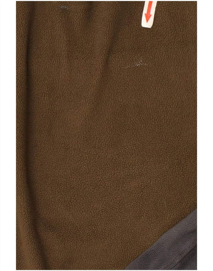 Columbia Herre lynlås hals Fleece Jumper lille Khaki Colourblock Polyester