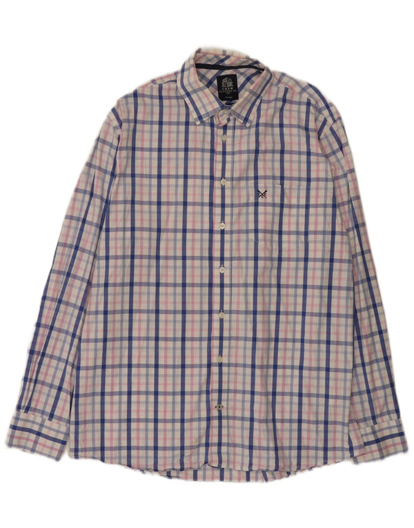 Crew Clothing Mens Classic Fit Shirt Large Multicoloured Check Cotton