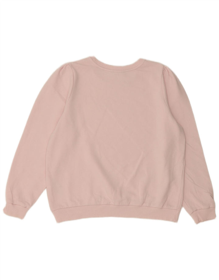 Marks & Spencer Dame Sweatshirt Jumper UK 16 Large Pink Bomuld
