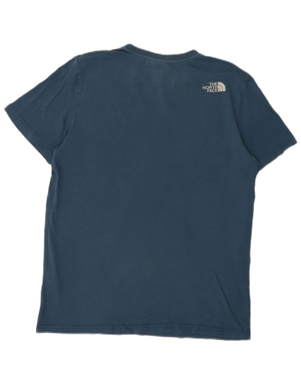 The North Face Herre grafisk T-shirt Top Medium Blue Bomuld