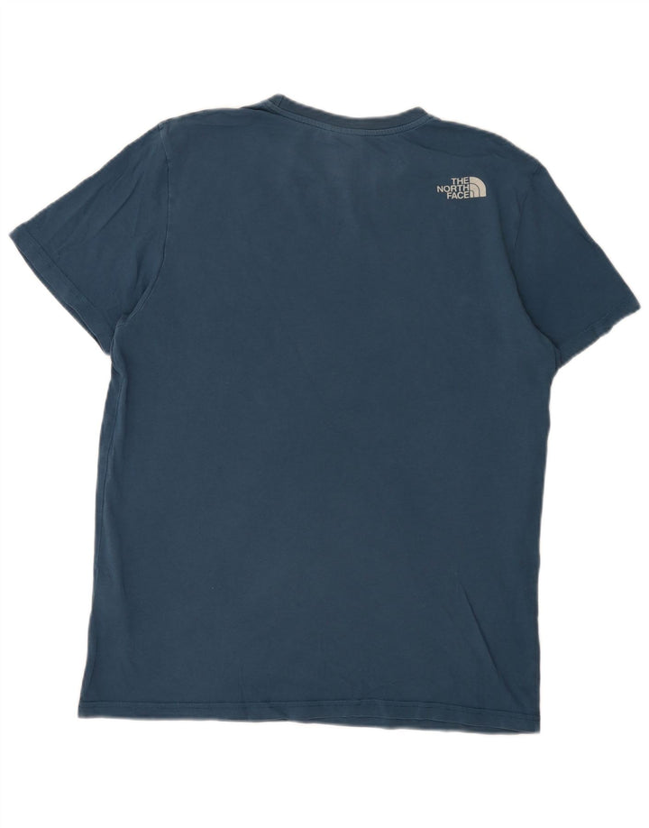 The North Face Herre grafisk T-shirt Top Medium Blue Bomuld