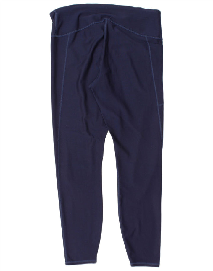 Under Armour Dame Leggings UK 14 Large Navy Blue