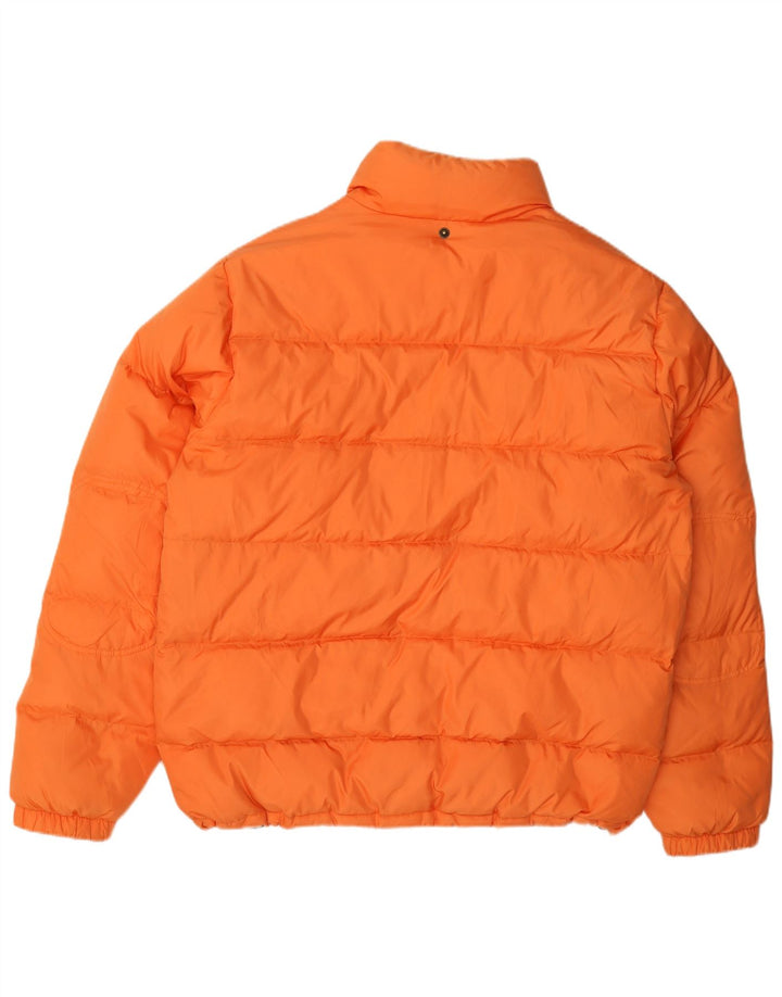Benetton Polstret Herrejakke UK 40 Stor Orange Polyamid