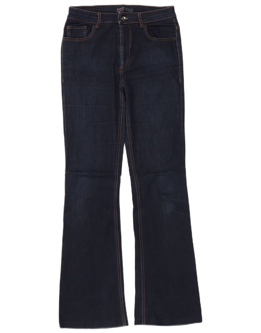 Zara Dame Flared Jeans EU 40 Medium W30 L32 Navy Blue