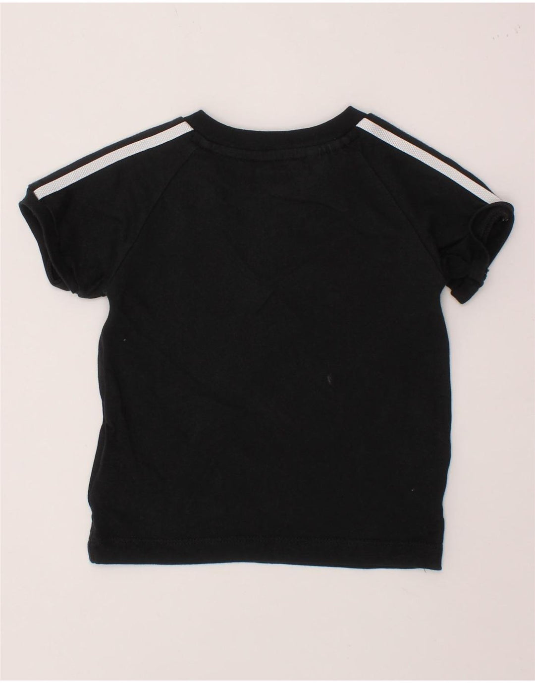 ADIDAS Baby Boy T-Shirt Top 6-9 måneder Sort Bomuld