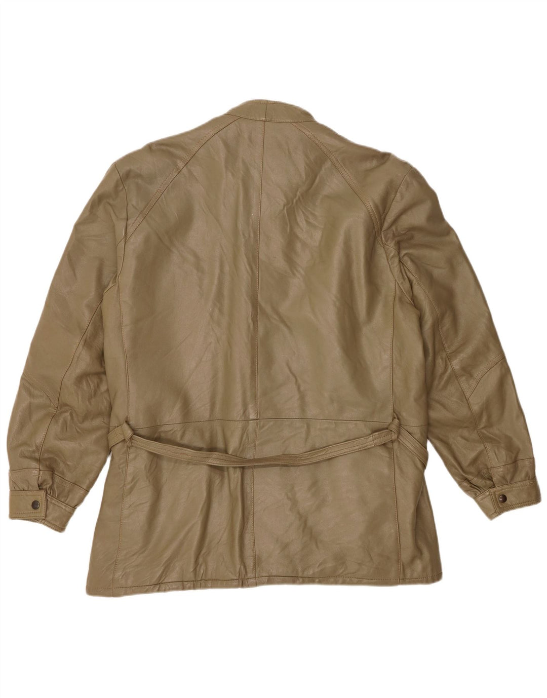 Vintage Herre UK 38 Medium Khaki Læder