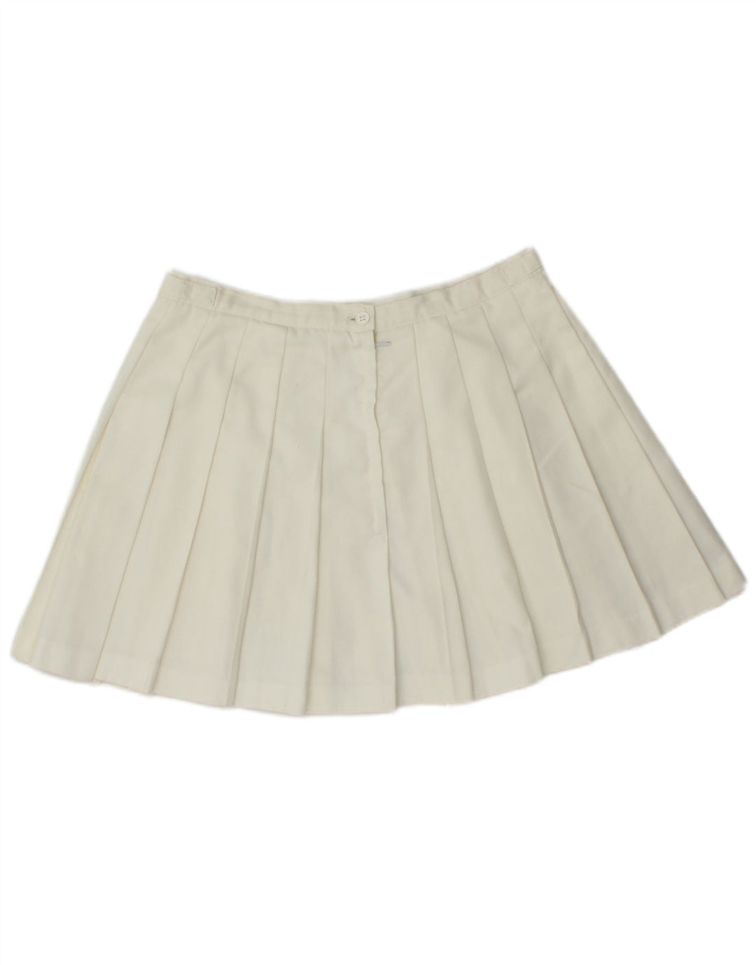 Elho Womens Plisseret mininederdel IT 44 Medium W30 Hvid Polyester