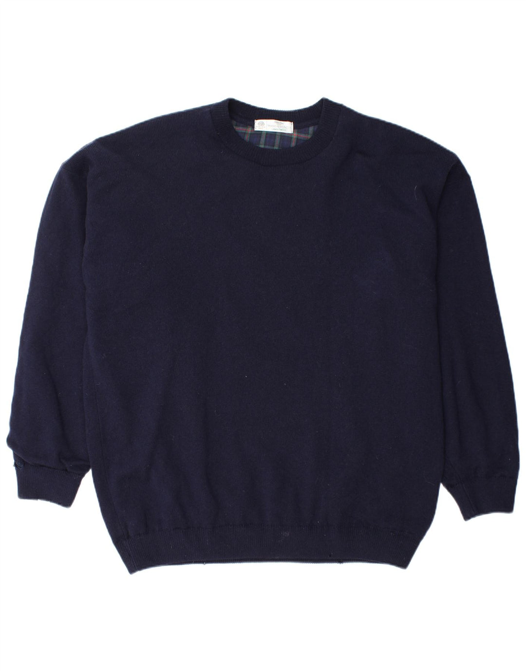 Marks & Spencer Herre sweater med rund hals, stor marineblå ny uld