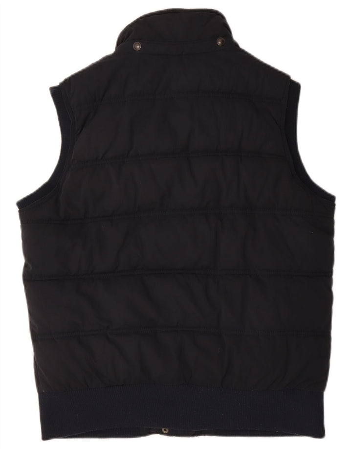 Fat Face Dame Polstret Gilet UK 14 Large Navy Blue Polyester