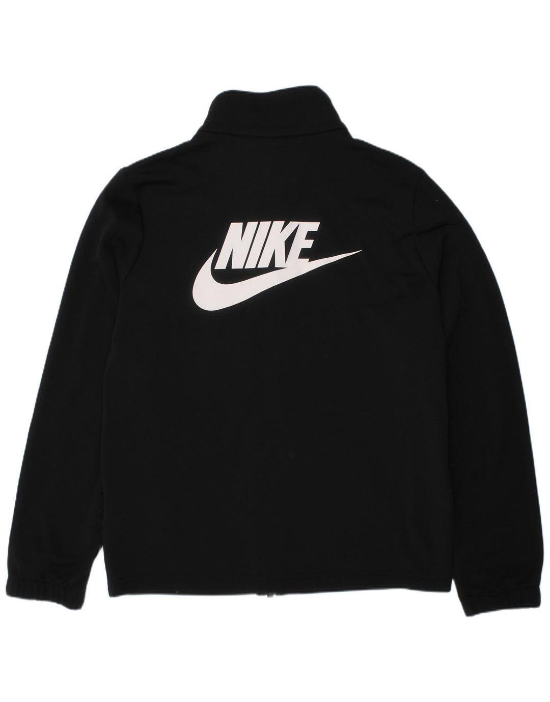 NIKE Boys Graphic Tracksuit Top Jacket 10-11 Years Medium  Black Polyester