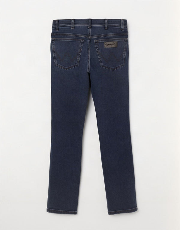 Wrangler Herre Texas Slim Jeans W31 L32 Marineblå Bomuld
