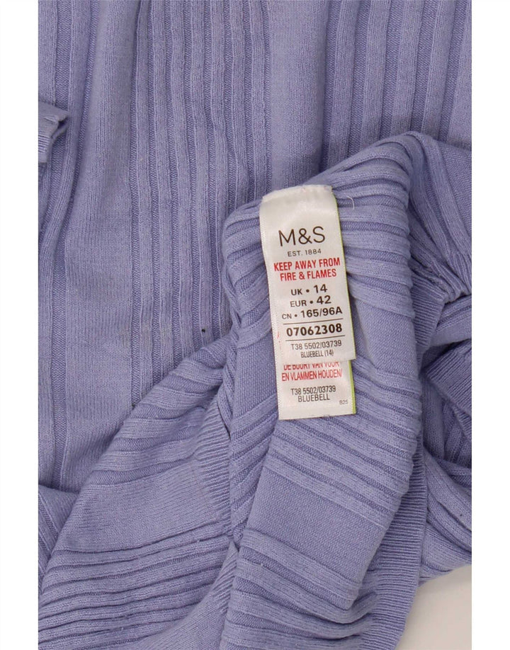 Marks & Spencer, kortærmet trøjetrøje til kvinder med rund hals, UK 14 Medium B